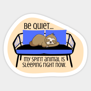 Sloth Spirit Animal Sticker